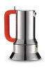 Alessi 9090 espresso/kaffemaskine, 6 kopper, rød