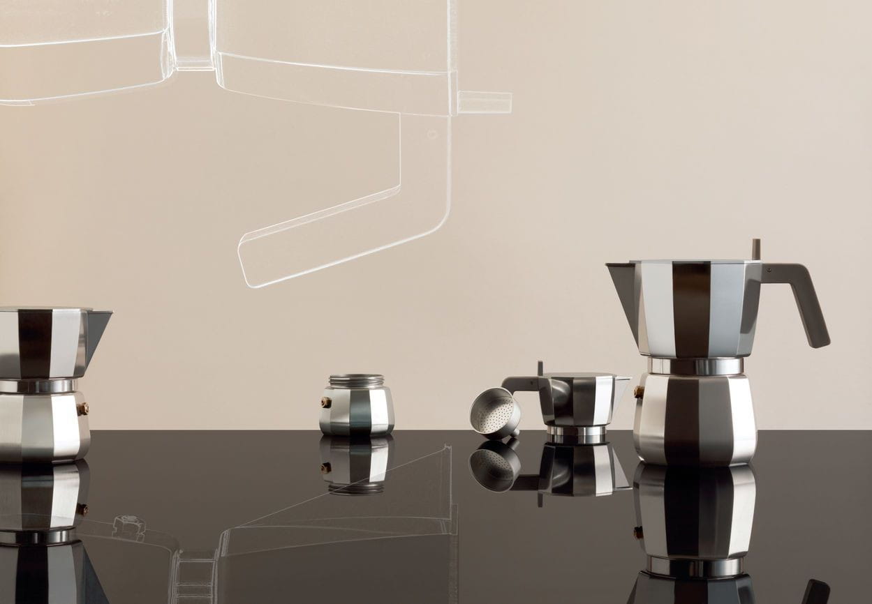 Alessi Moka espresso kaffemaskine, 3 kopper