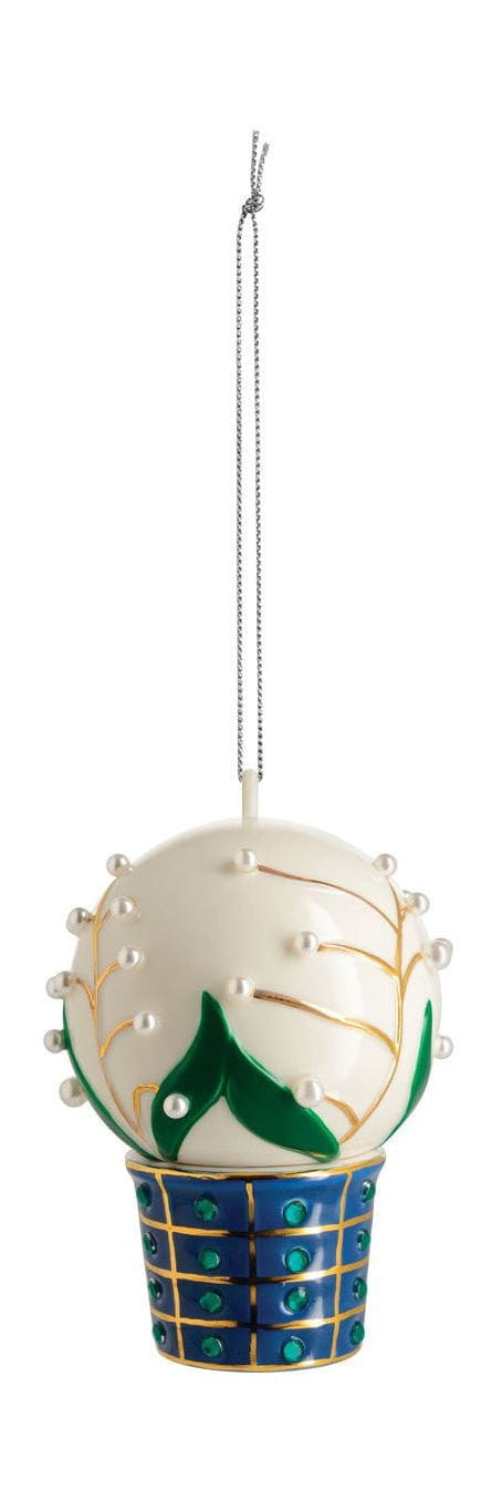 Alessi Mughetti E smeraldi porslin dekorativ boll
