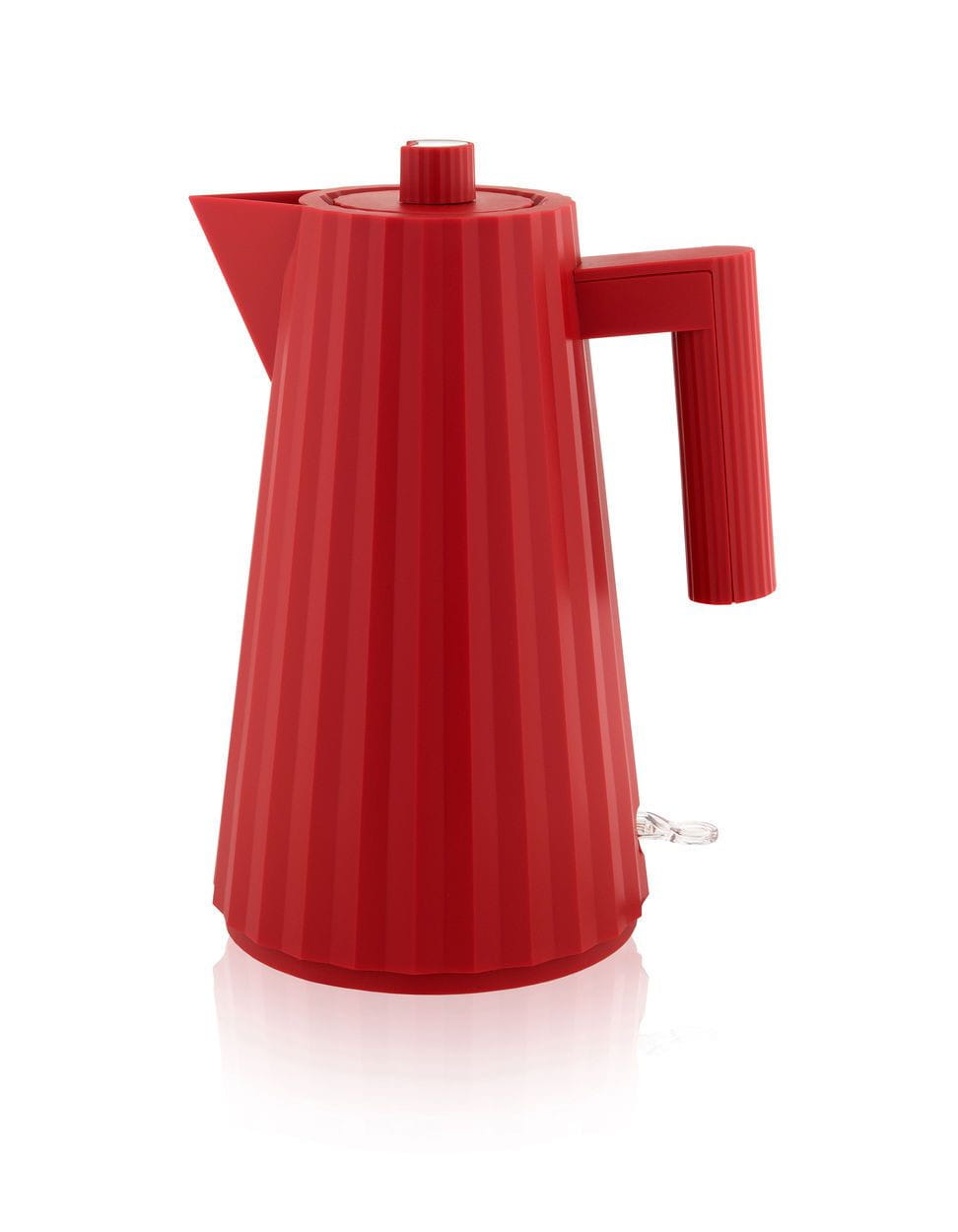 Alessi Plissé Elektrischer Wasserkocher 1,7 L, Rot