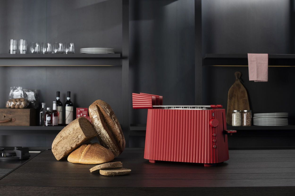 Alessi Falten-Toaster, rot