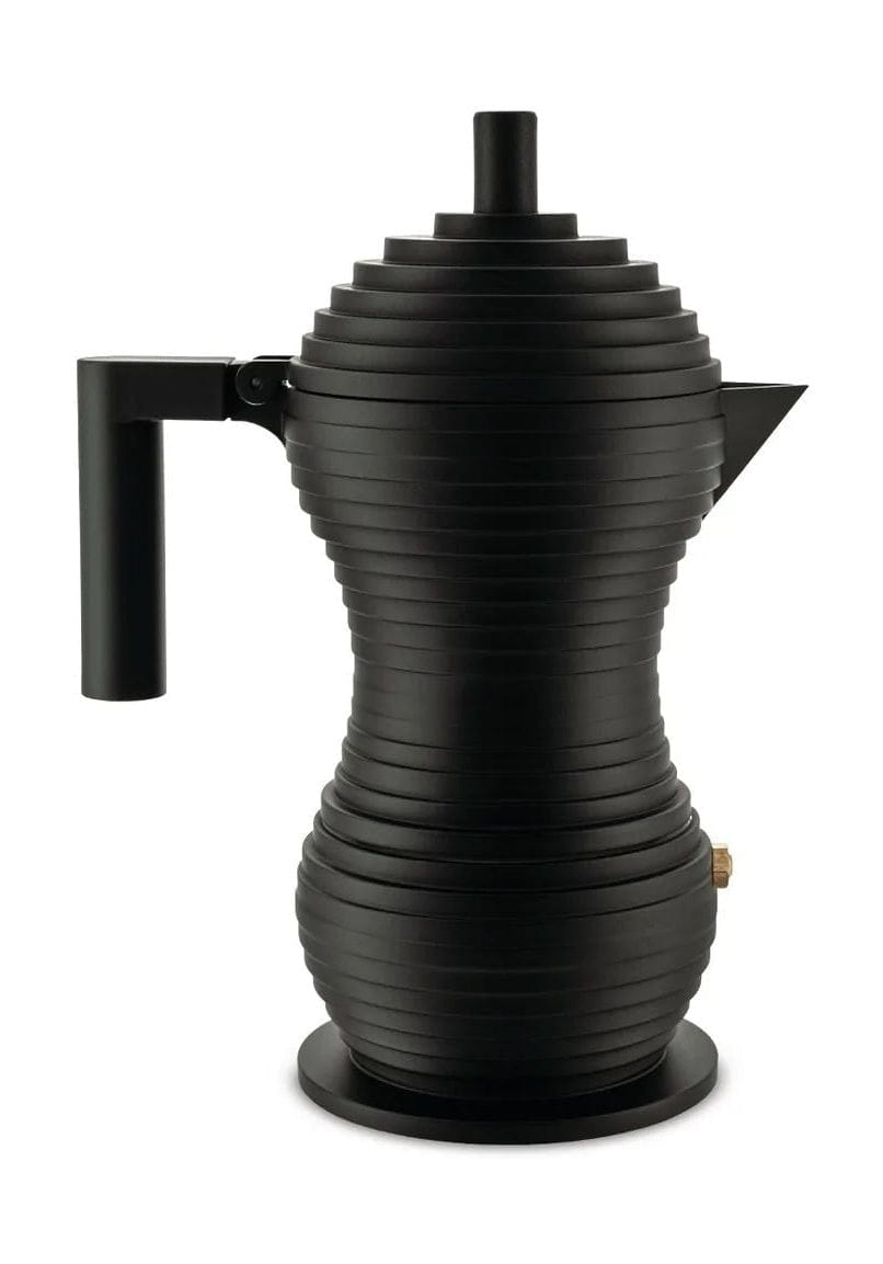 Alessi Pulcina Espresso fabricante 3 tazas, negro
