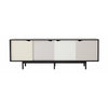 Andersen Furniture S1 Sideboard Black, cassetti multicolori, 200 cm