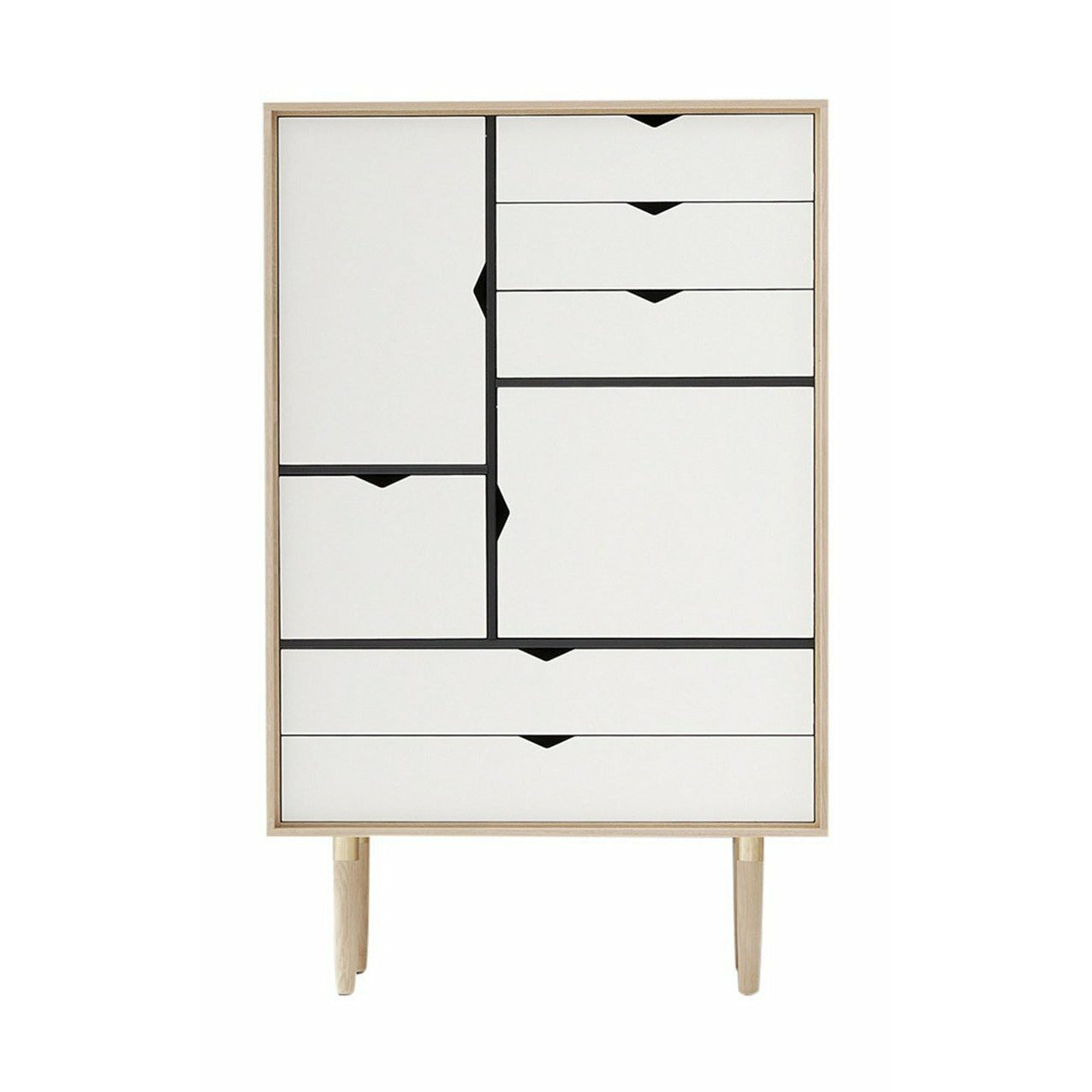 Andersen Furniture S5 Cabinet in sapone, fronte bianco