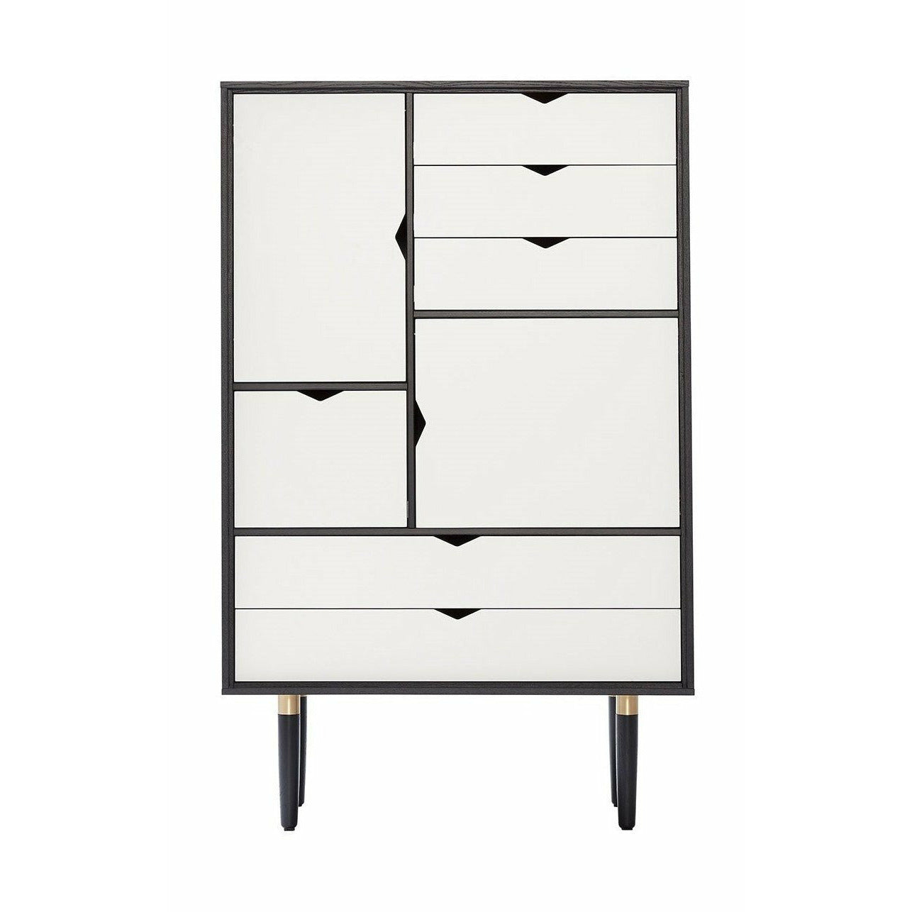 Andersen Furniture Armoire S5 noire, avant blanc