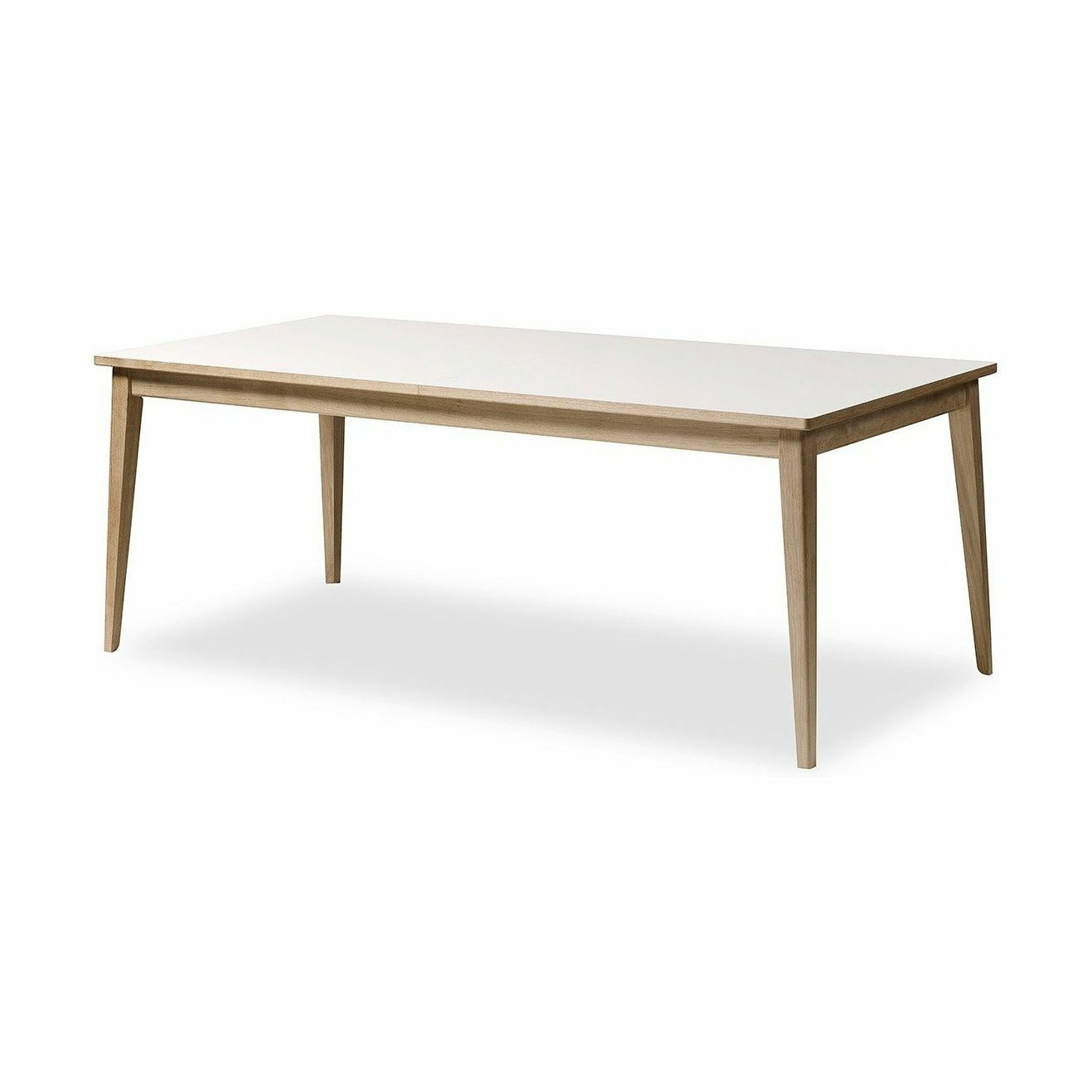 Andersen Furniture T3 Ausziehbarer Tisch Weißes Laminat, Eiche geseift, 200cm