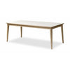 Andersen Furniture T3 Table extensible stratifié blanc, chêne savonned, 200 cm