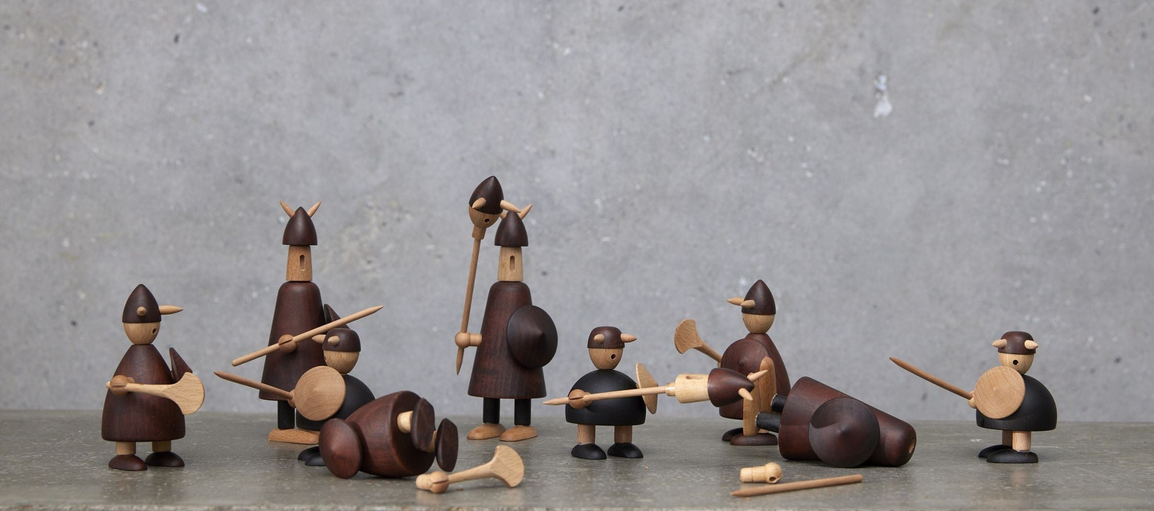 Andersen mobili i vichinghi della figura di legno della Danimarca, grande