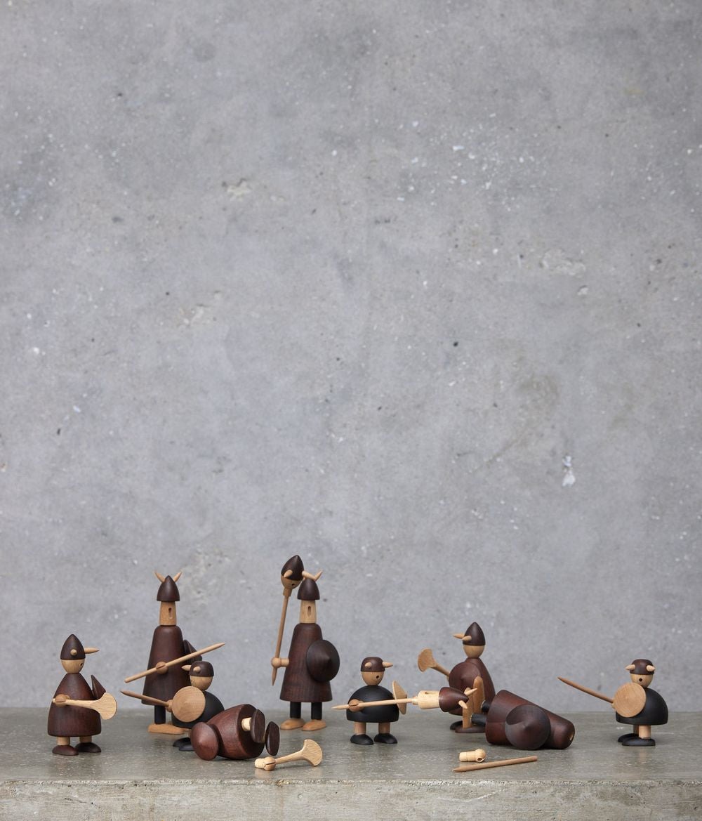 Andersen Muebles Los vikingos de la figura de madera de Dinamarca, grande