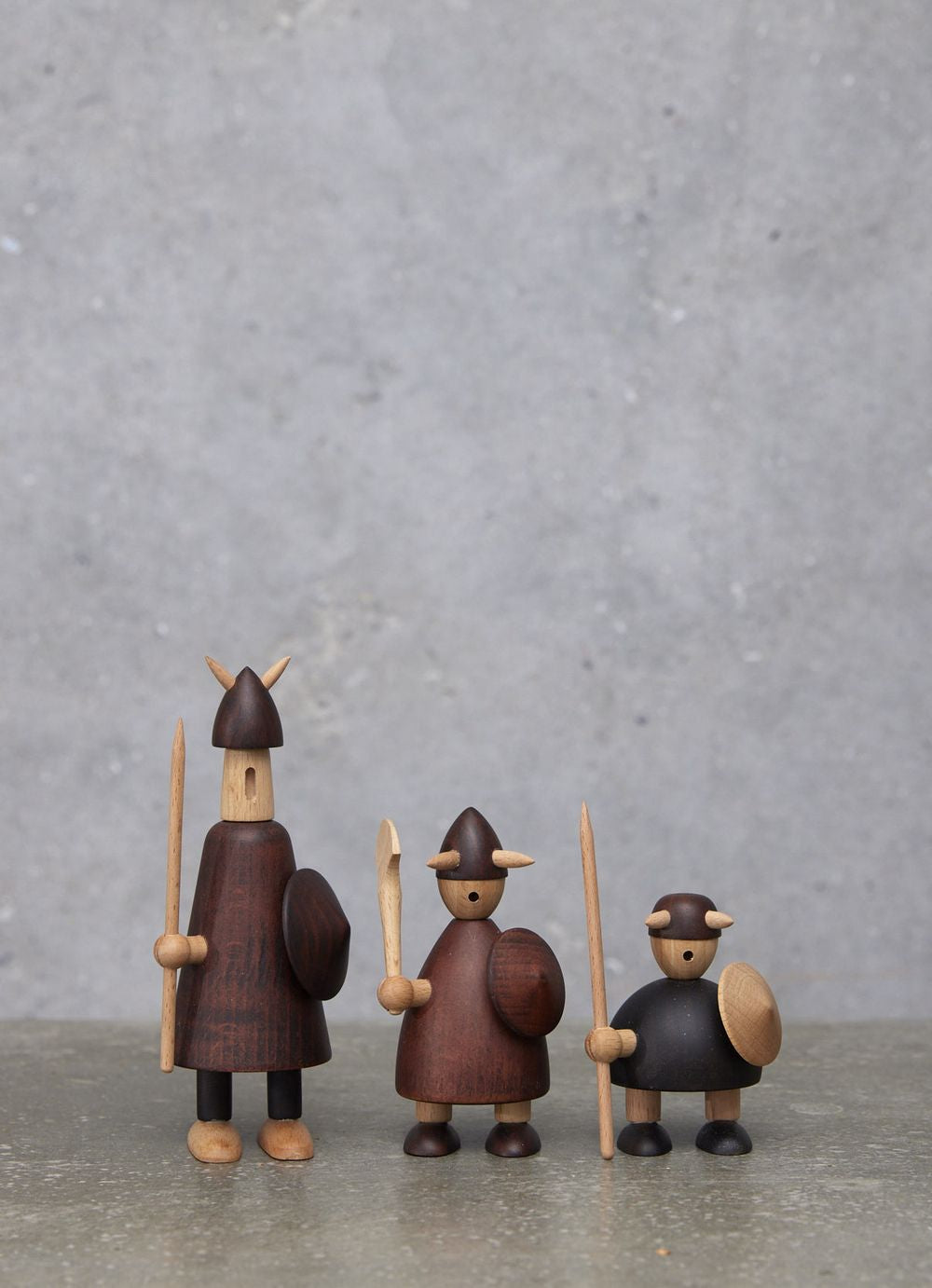 Andersen Muebles Los vikingos de la figura de madera de Dinamarca, grande