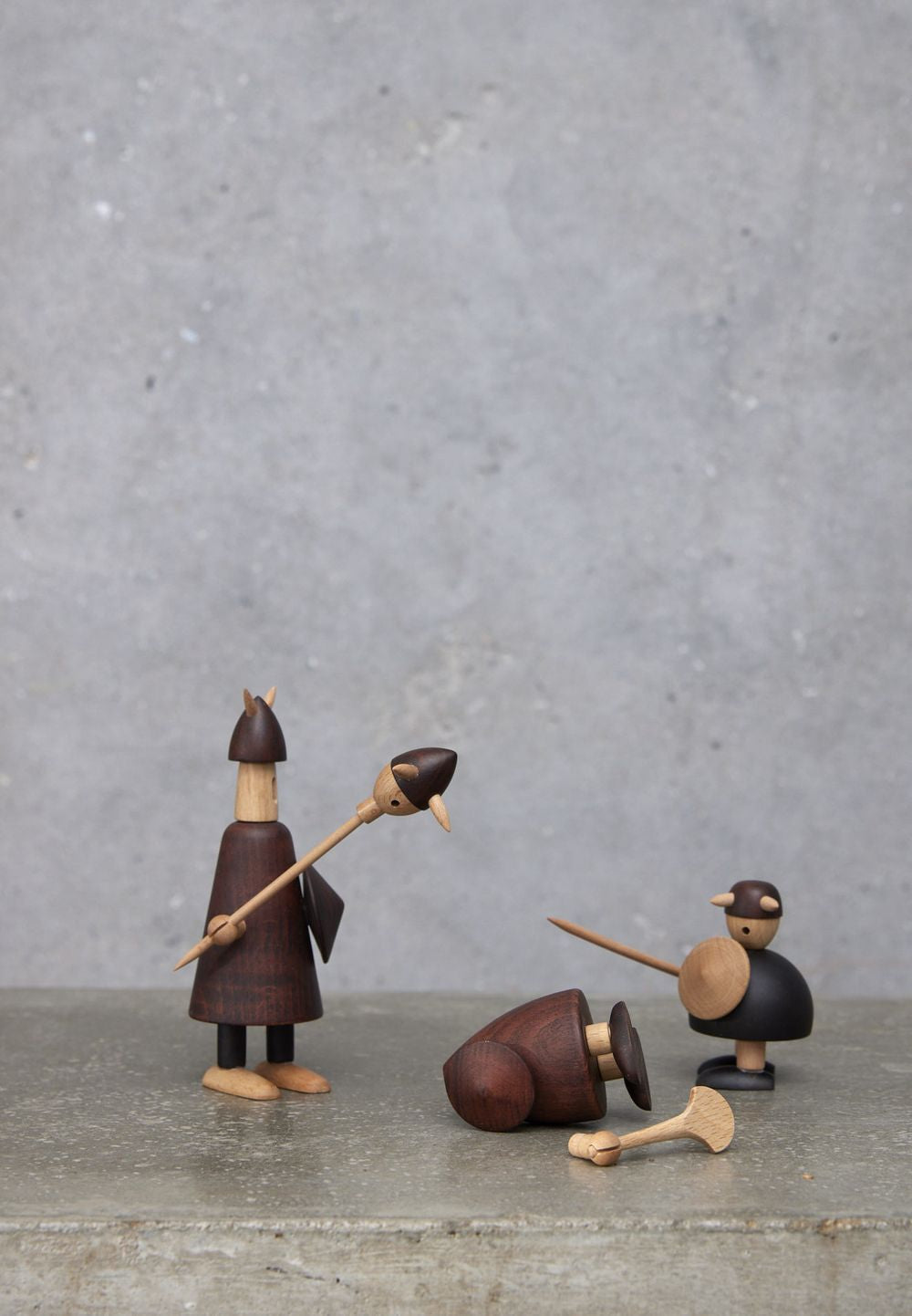 Andersen mobili i vichinghi della figura di legno della Danimarca, piccola