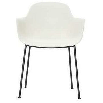 Chaise de mobilier Andersern AC3 Cadre noir, siège blanc