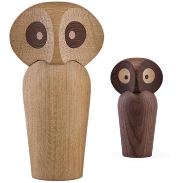 Architectmade Paul Anker Hansen Owl 12厘米，熏制橡木