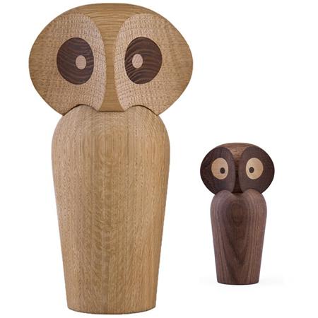 Architectmade Paul Anker Hansen Owl 17厘米，熏制橡木