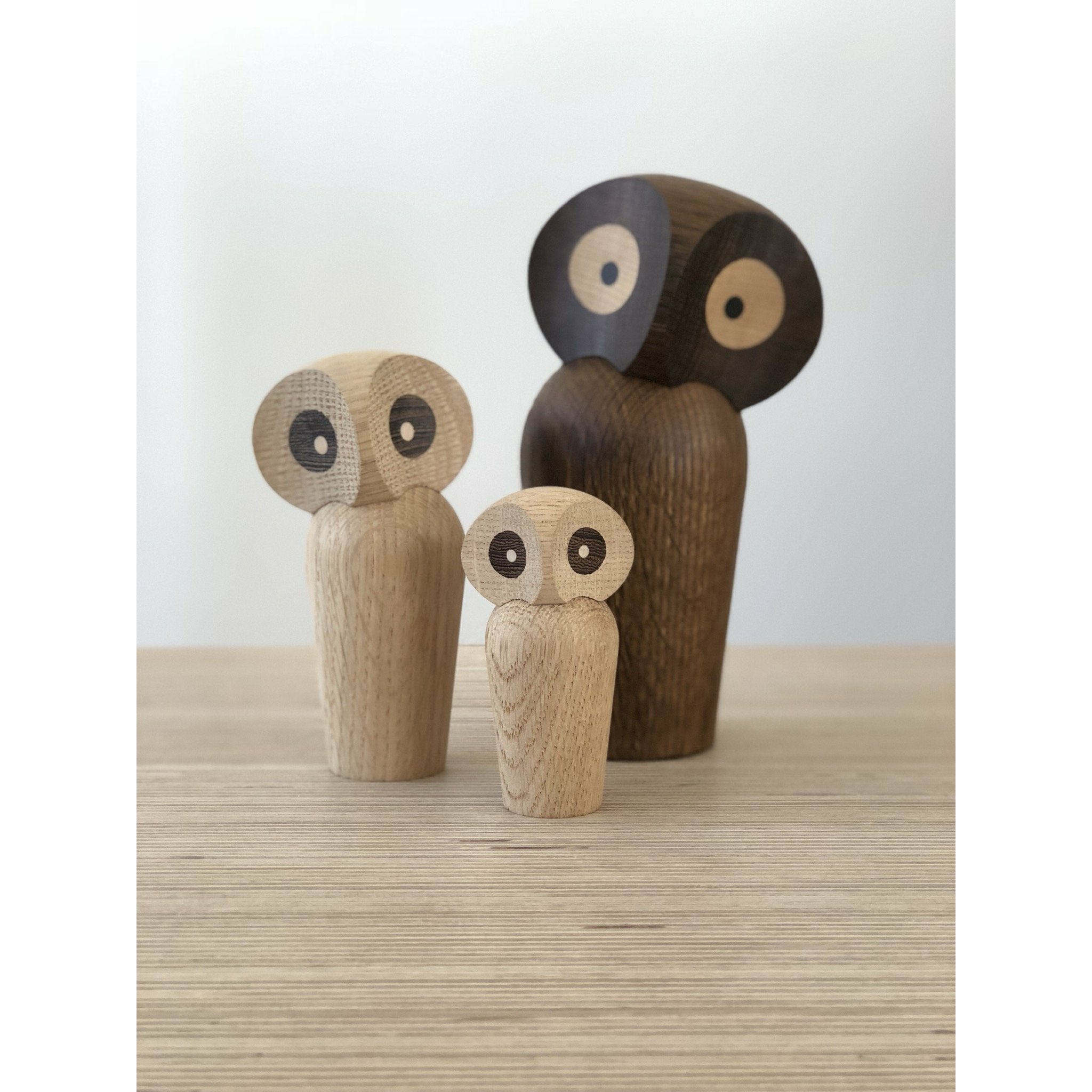 Architectmade Paul Anker Hansen Owl 8,5厘米，熏制橡木