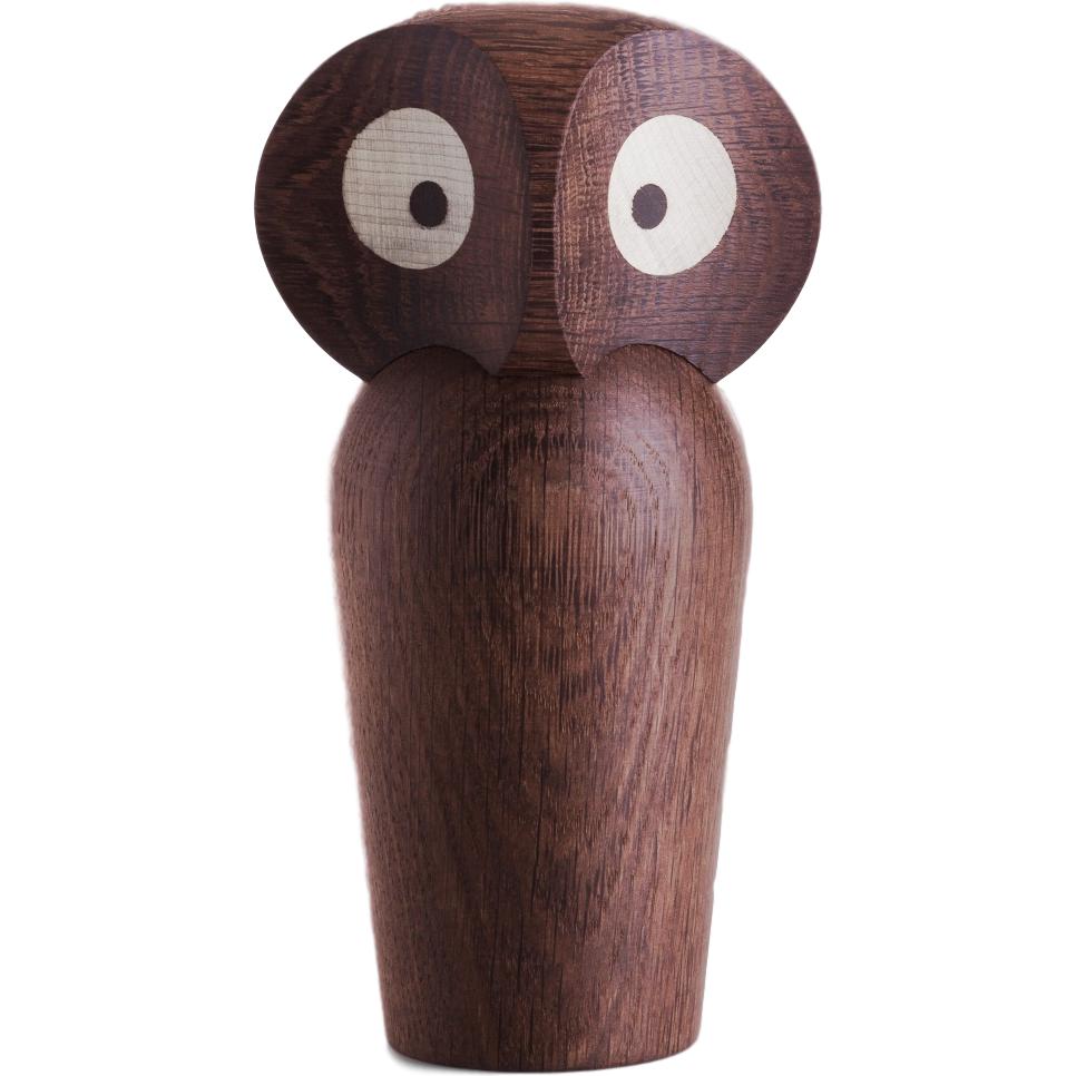ArkitektMade Paul Anker Hansen Owl 8,5 cm, reykt eik