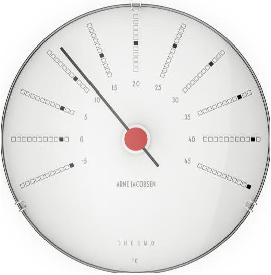 <transcy>Arne Jacobsen Bankers termometer, 12cm</transcy>