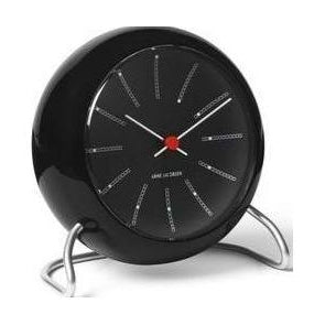 Arne Jacobsen Bankers Table Clock Ø11 cm, negro