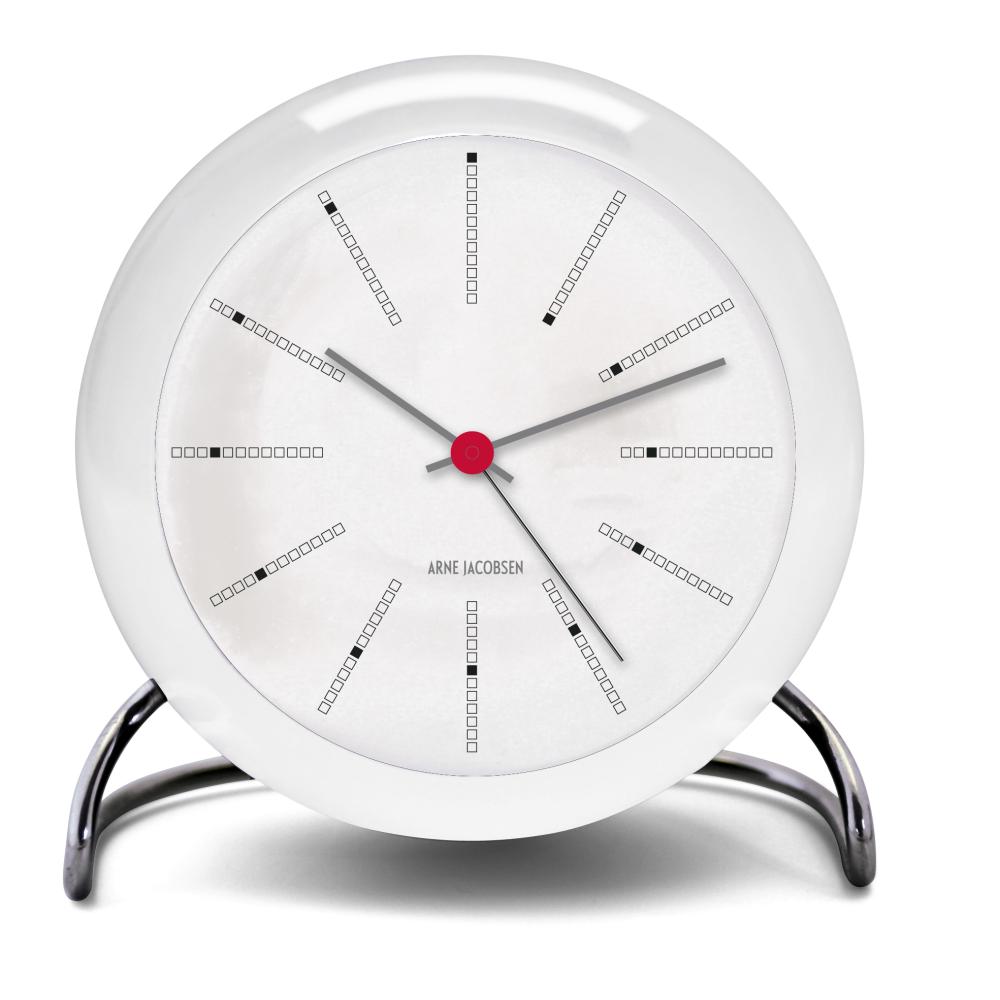 Arne Jacobsen Banker's Table Clock With Alarm