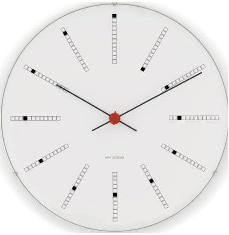 Arne Jacobsen Horloge murale des banquiers, 21 cm