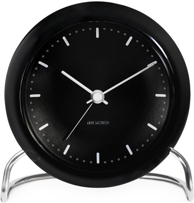 Arne Jacobsen City Table Clock con alarma
