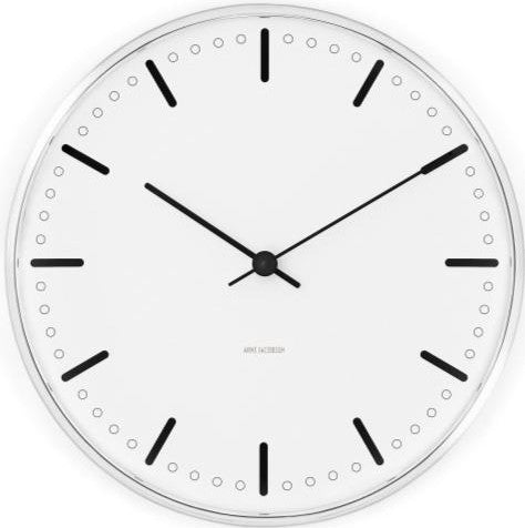 Reloj de la pared del Ayuntamiento de Arne Jacobsen, 21 cm