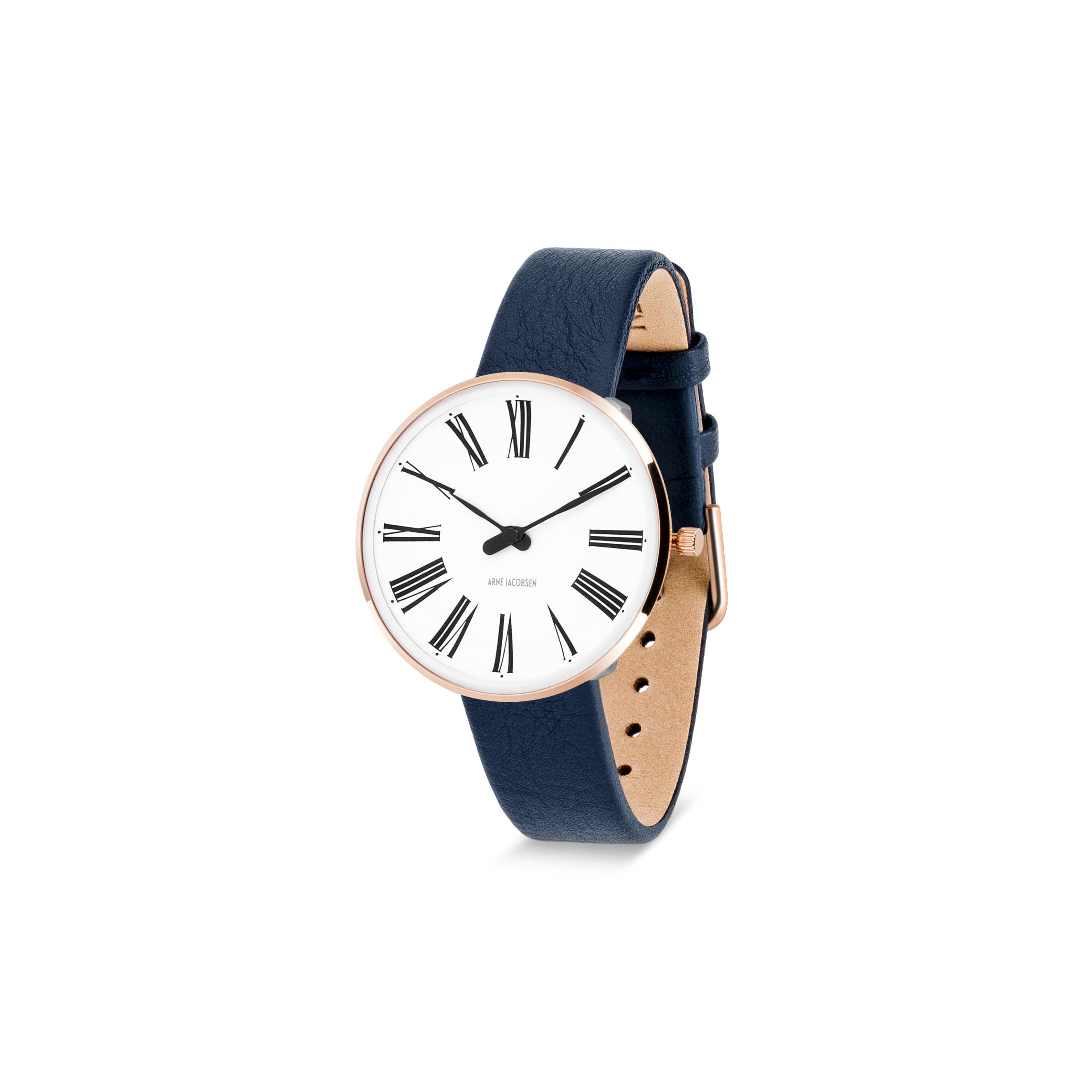 Arne Jacobsen Romano Reloj Ø34, rosado/azul