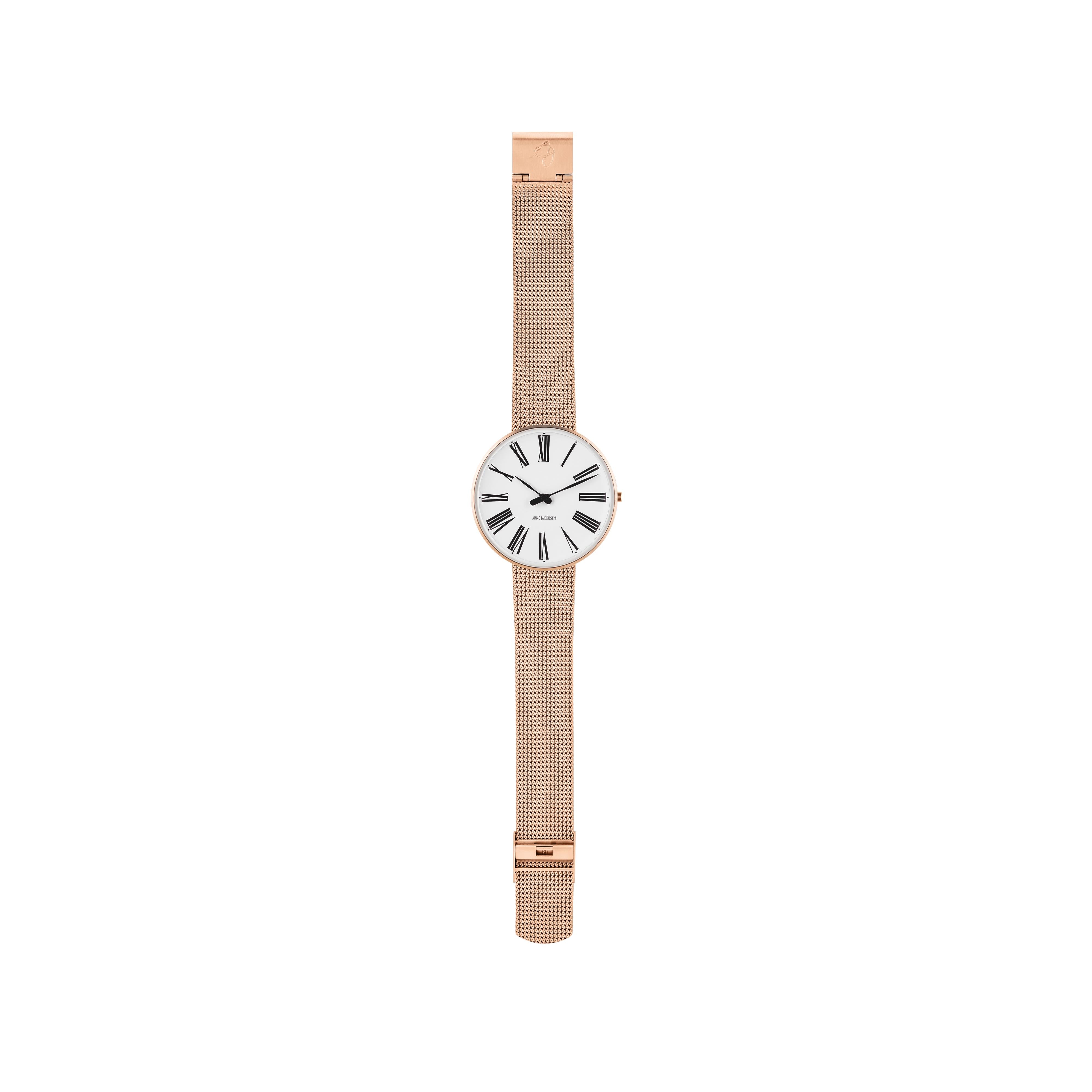 Arne Jacobsen Wristwatch romain Ø40, Rosé / Rosé Mesh