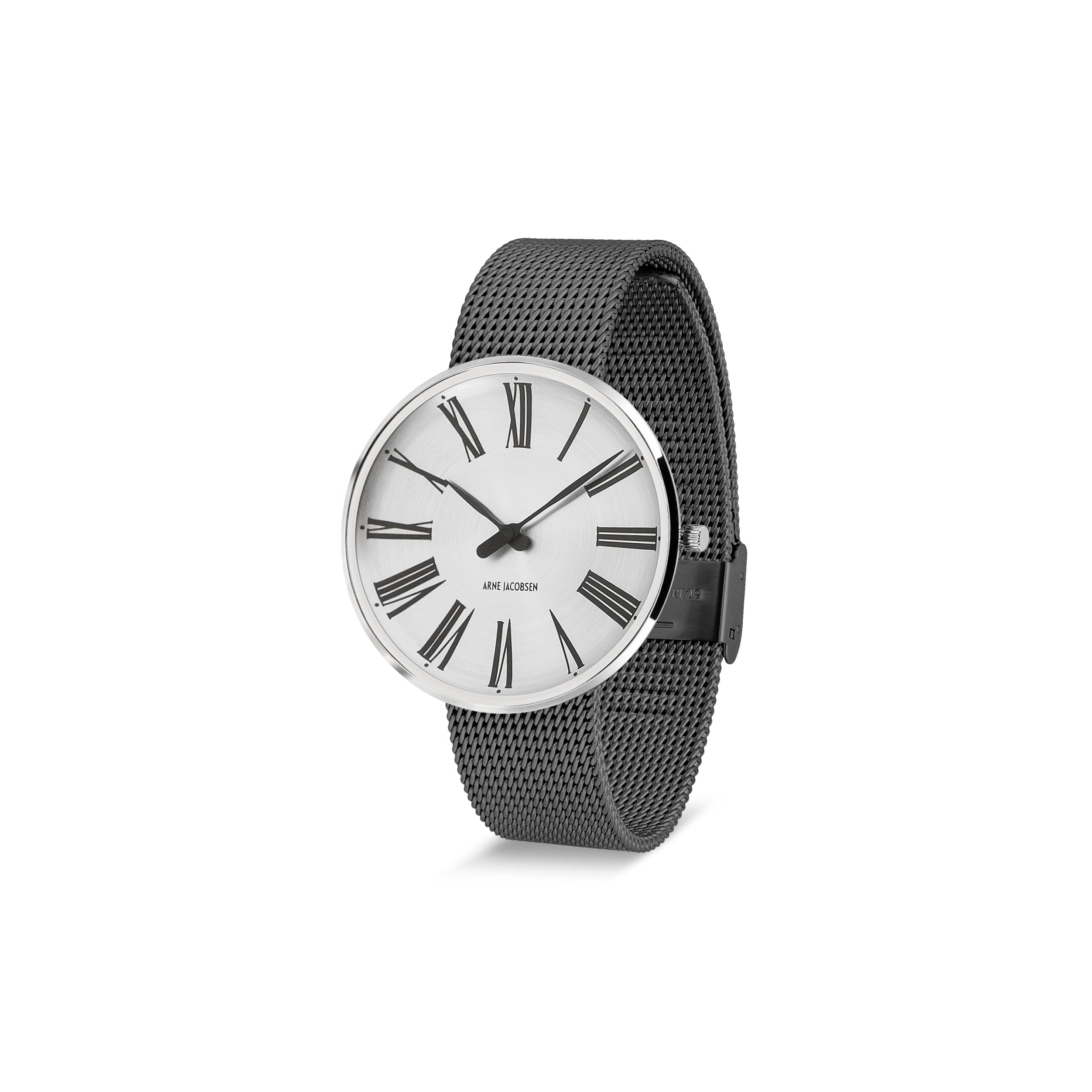 Arne Jacobsen Roman Wristwatch Ø40, Sunray/Gray Mesh