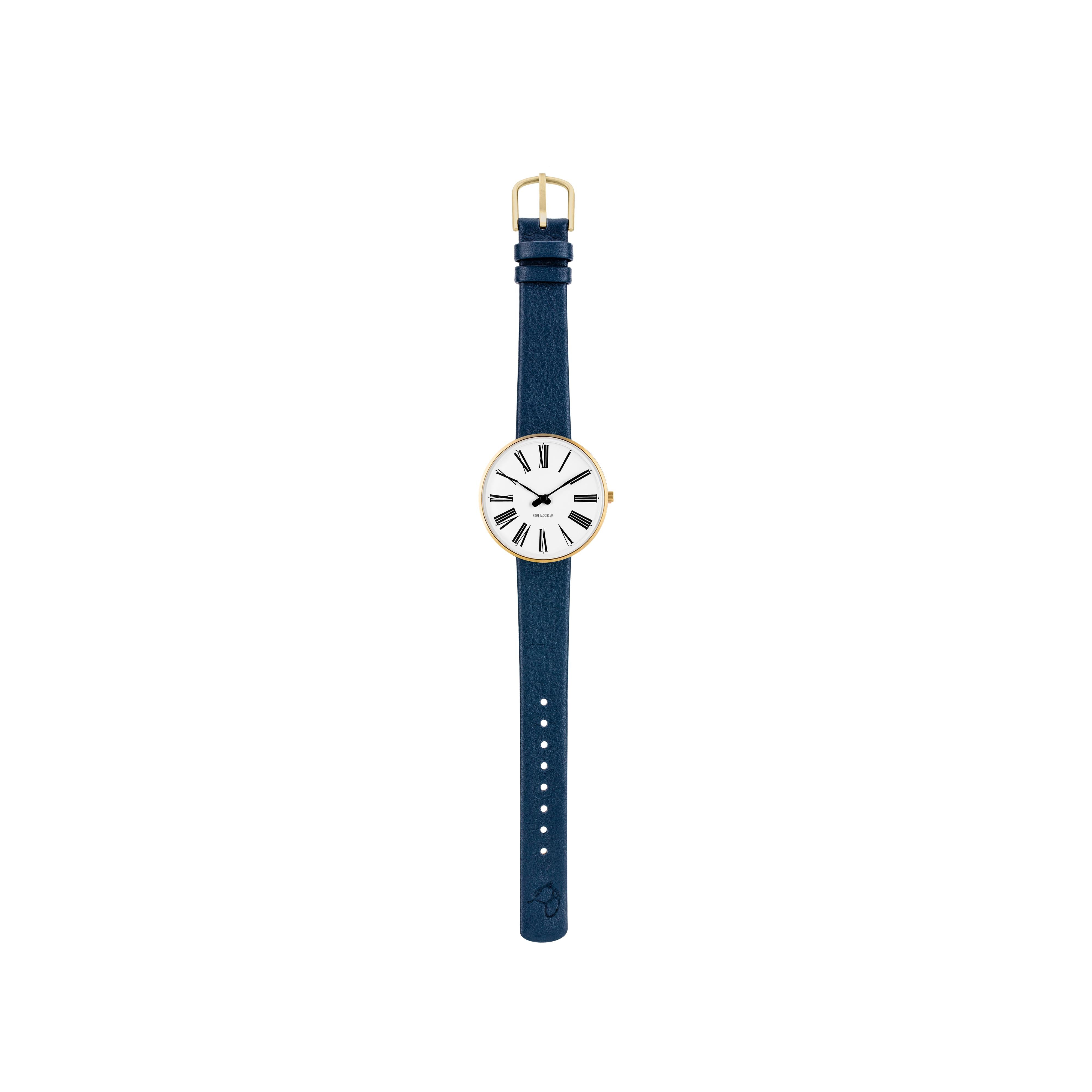 Arne Jacobsen Wristwatch Roman IPG Ø34, bleu