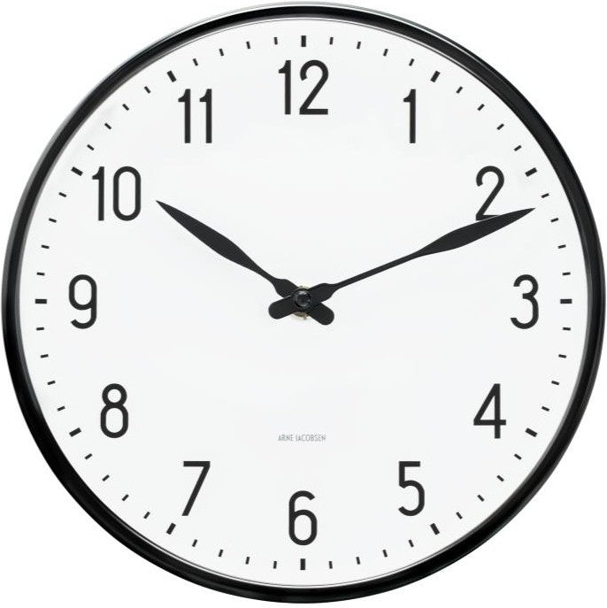 Reloj de pared de la estación Arne Jacobsen, 21 cm