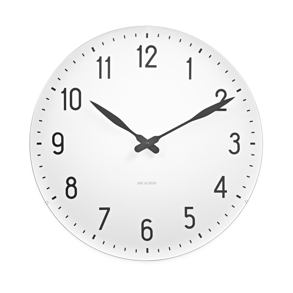 Reloj de pared de la estación Arne Jacobsen, 48 cm