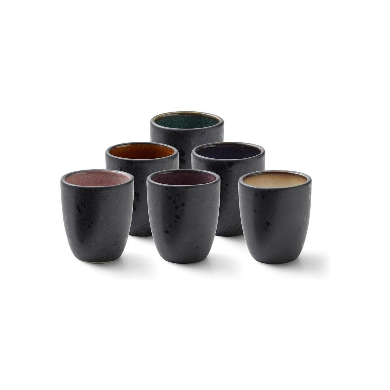 Bitz Espresso Cups套装，不同的颜色，6个PC。