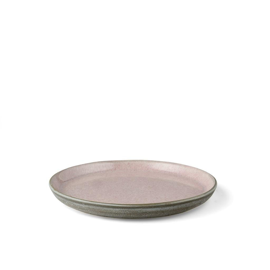 Bitz gastroplate, grå/rosa, Ø 21cm