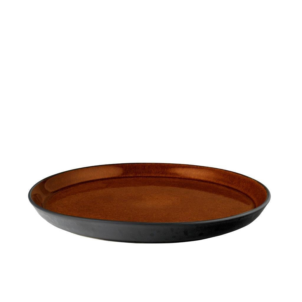 Bitz Gastro Plate, Black/Amber, ø 27cm