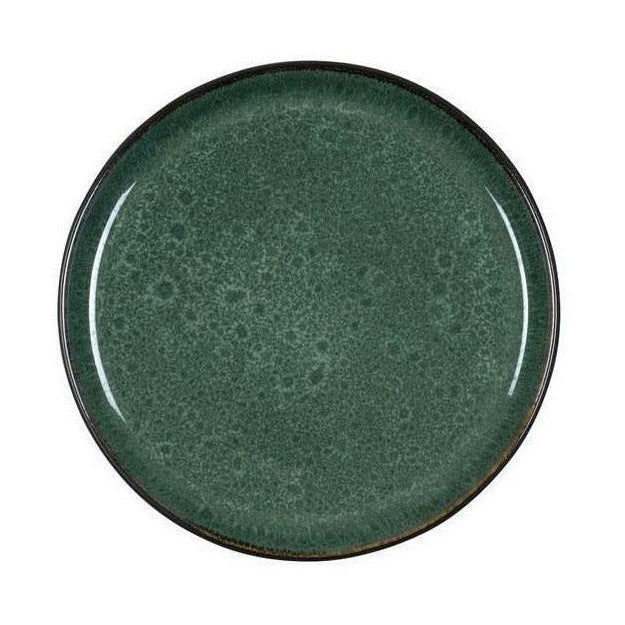 Bitz Gastro plade sort/grøn, Ø 21 cm