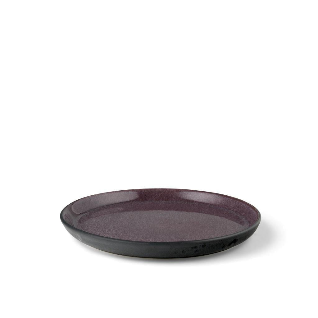 Bitz Gastro plade, sort/lilla, Ø 21 cm