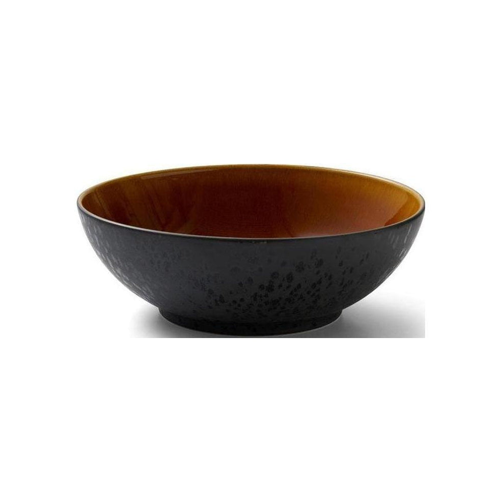 Bitz Salat Bowl, Black/Amber, Ø 30cm