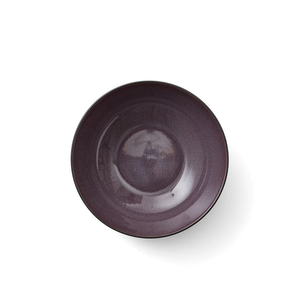 Bitz Salad Bowl, Black/Purple, ø 30cm