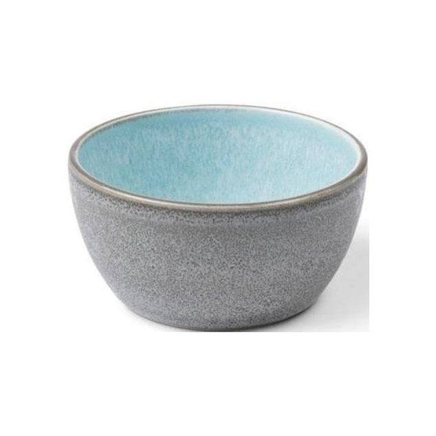 Bitz Bowl, grå/lyseblå, Ø 10cm