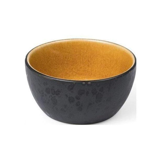 Bitz Bowl, negro/ámbar, Ø 10 cm