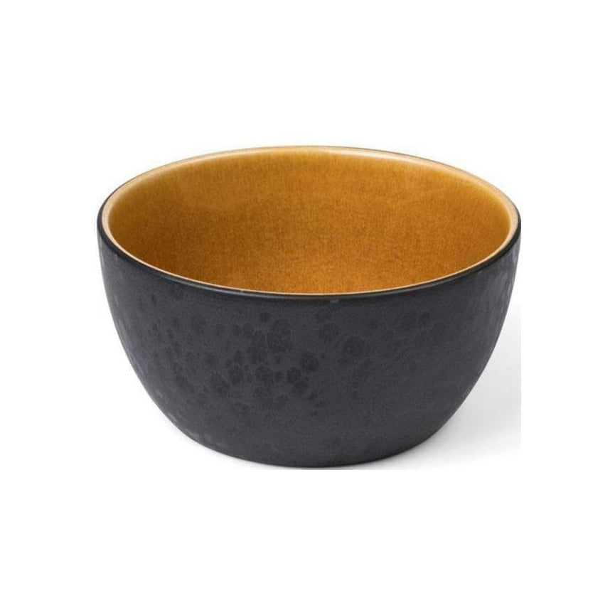 Bitz Bowl, negro/ámbar, Ø 14 cm