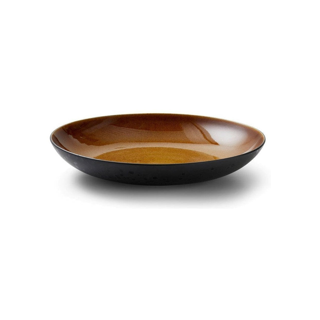 Piatto da porzione Bitz, nero/ambra, Ø 40 cm