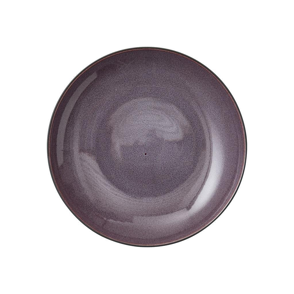 Bitz Assiette de service, noir / violet, Ø 40 cm