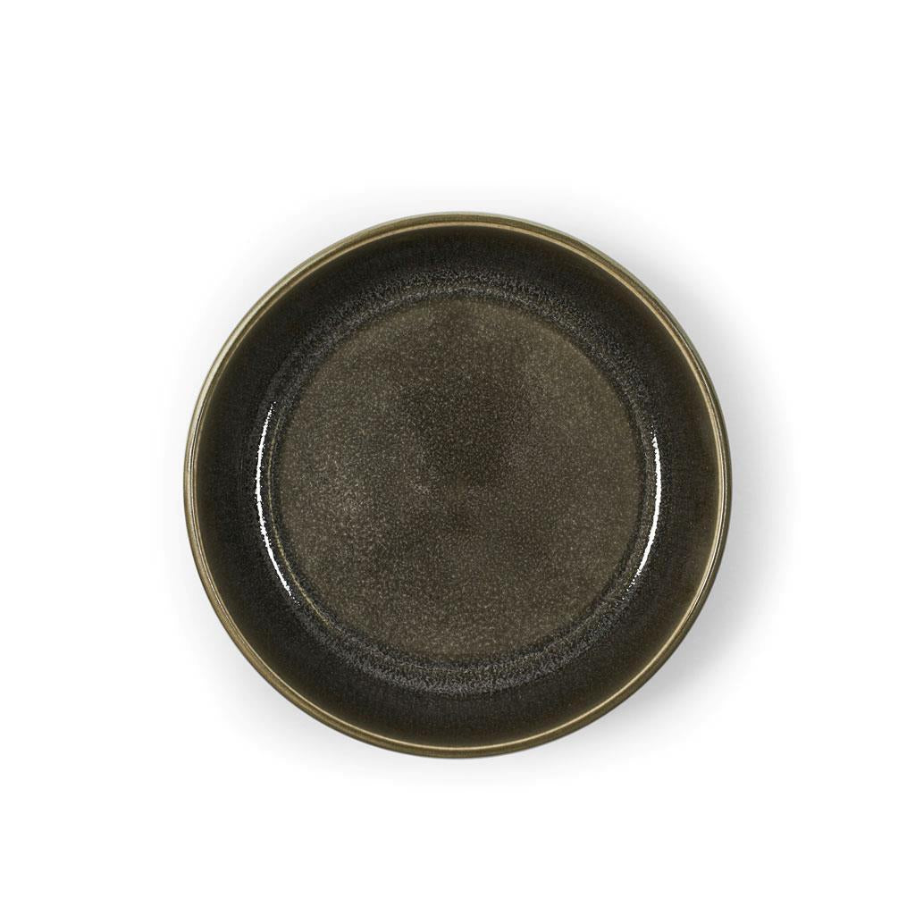 Bitz Suppe skål, grå/mørkebrun, Ø 18 cm