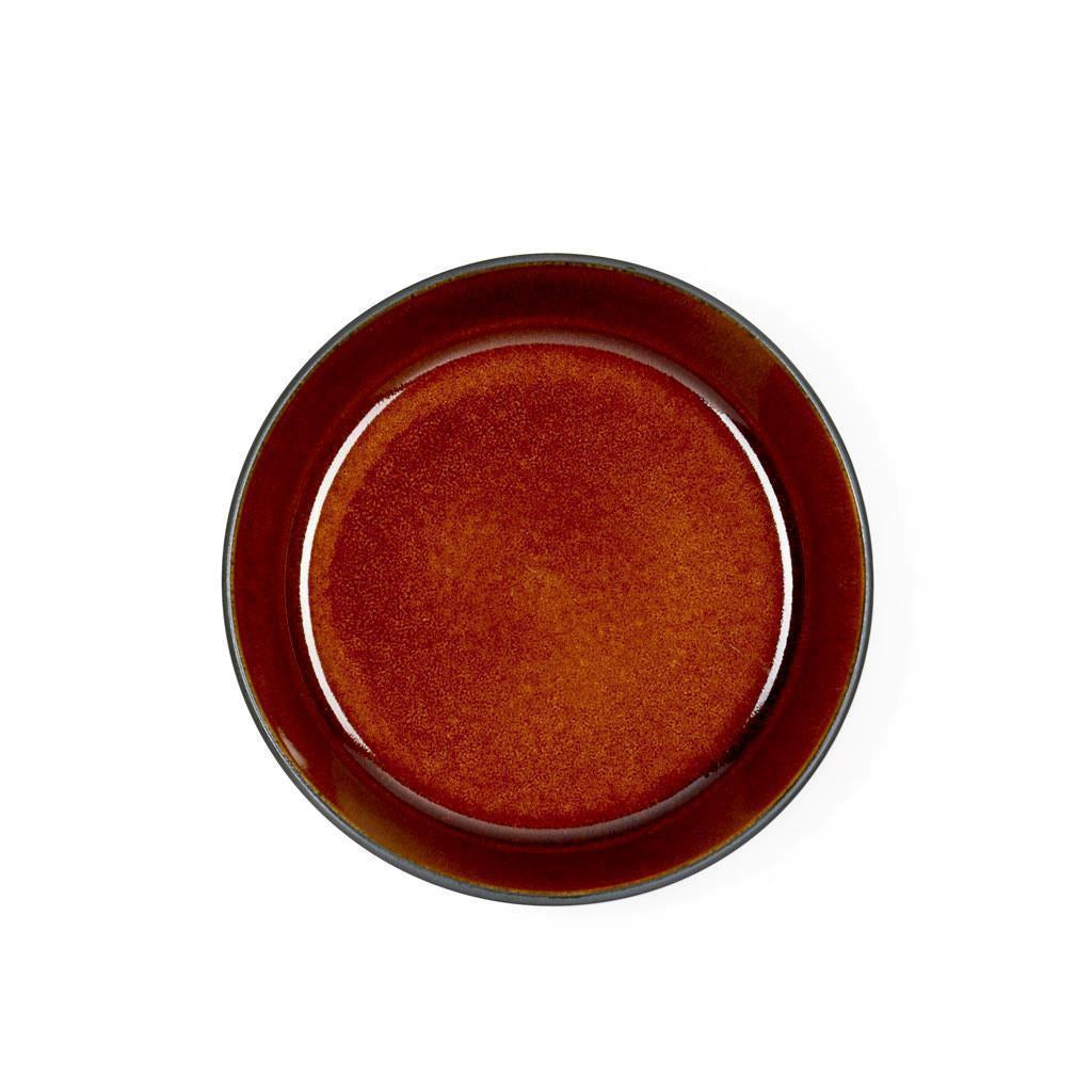Bitz Soup Bowl, Black/Amber, Ø 18 cm