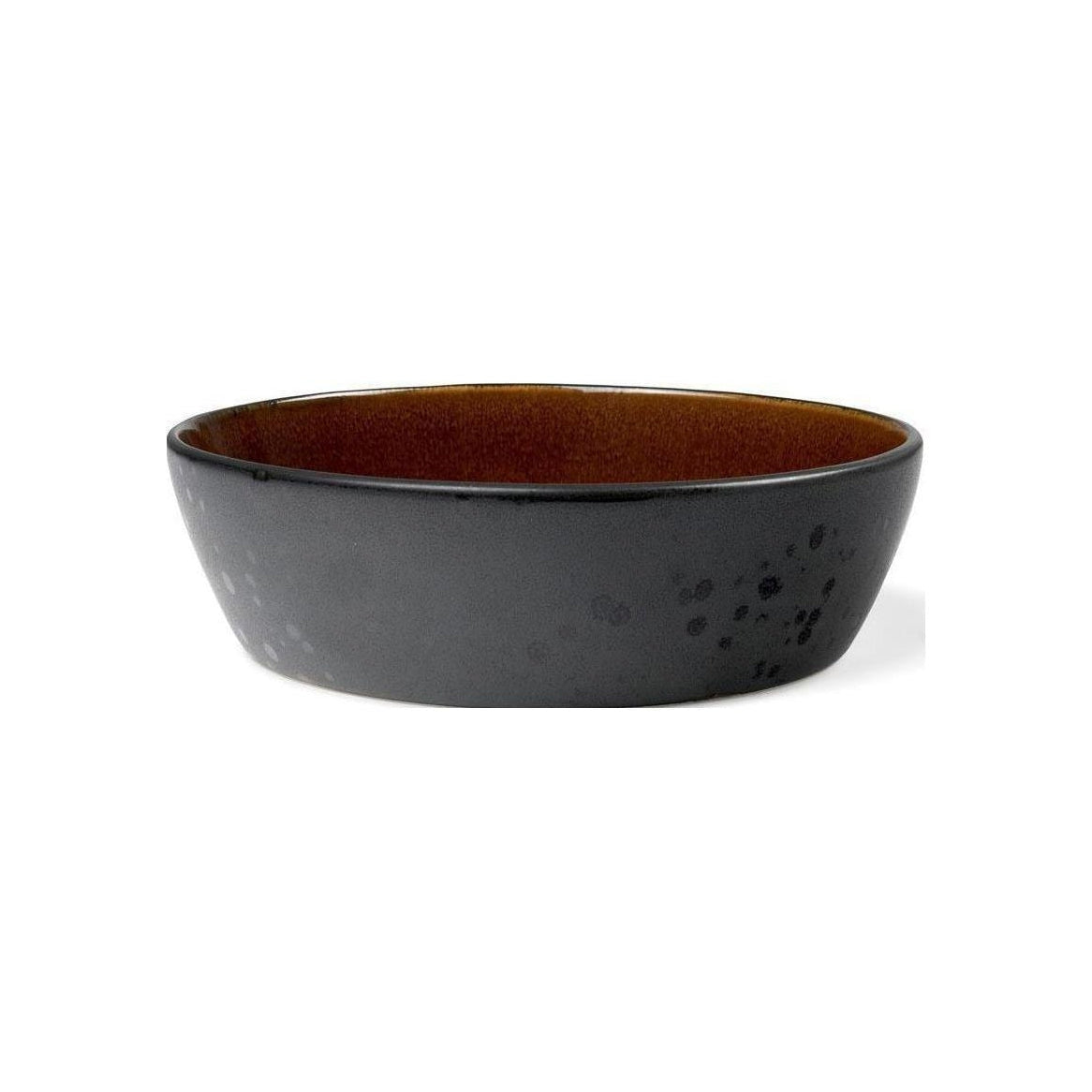 Bitz Soup Bowl, Black/Amber, ø 18cm