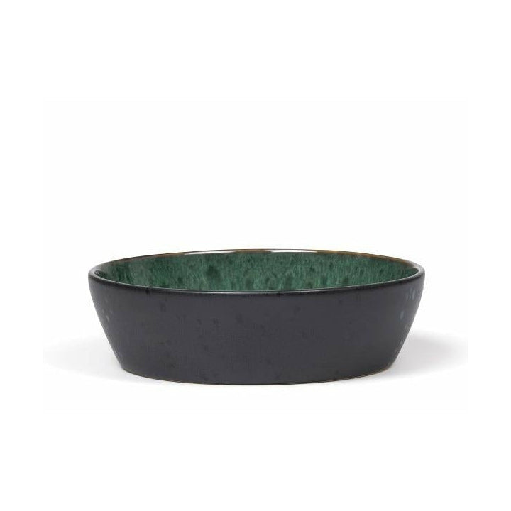 Bitz Soup Bowl, Black/Green, ø 18cm