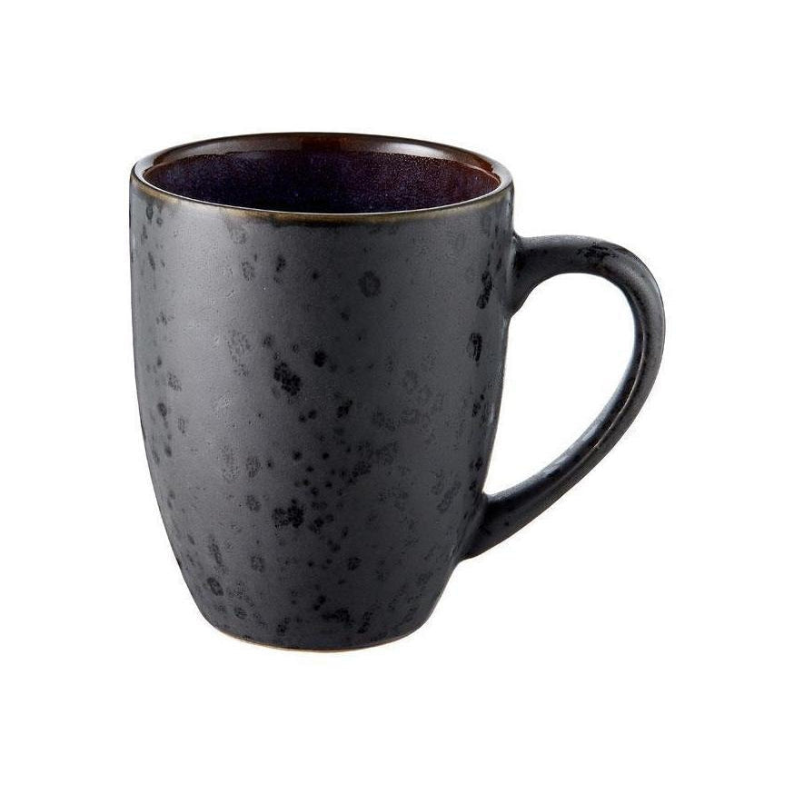 Bitz Cup med håndtak, svart/mørkeblå, Ø 10cm