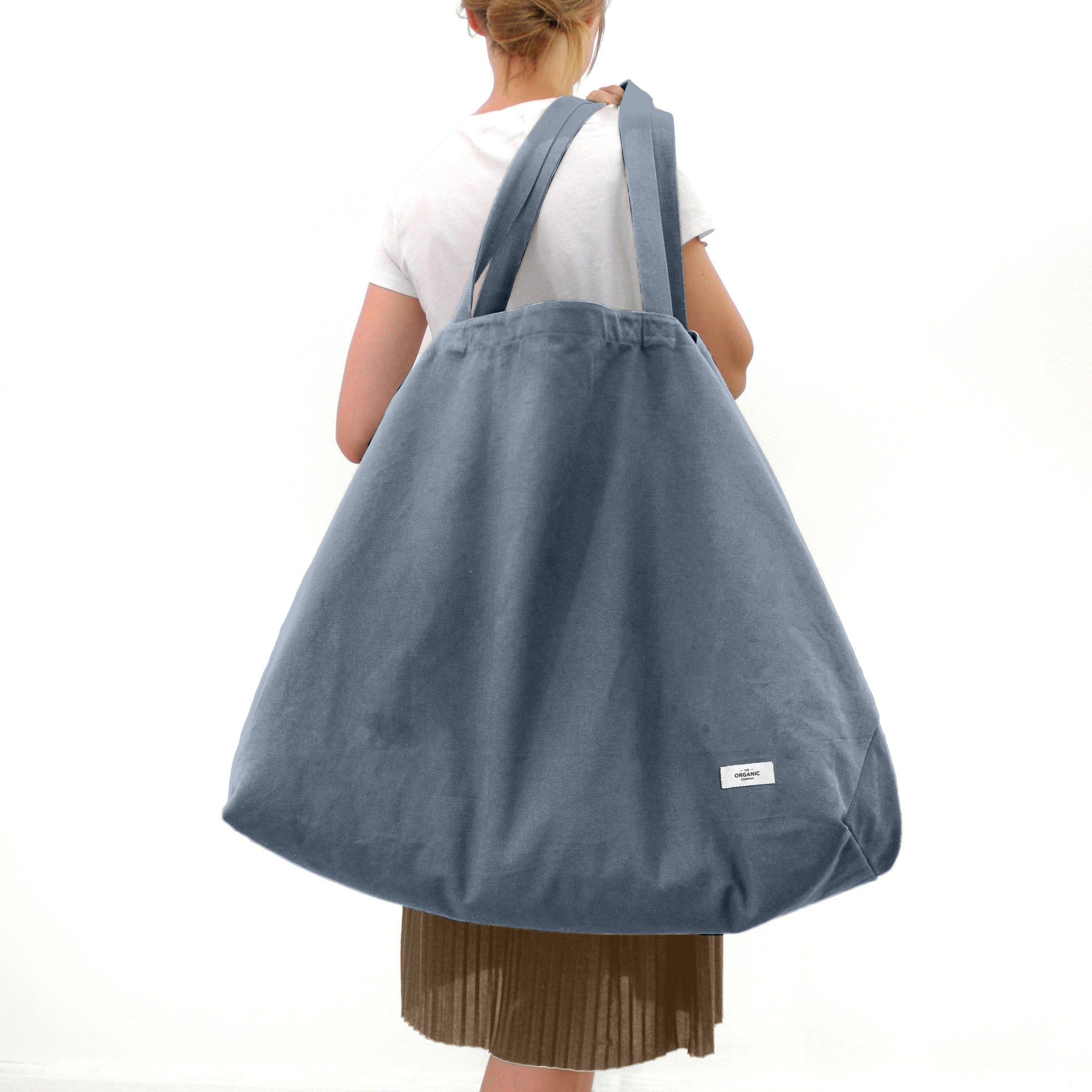 The Organic Company Big Long Bag, gris bleu